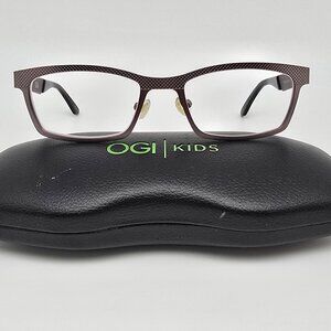 Ogi Kids OK321/1247 Gunmetal Eyeglasses Frame w/ Flexhinge and Case 47-17-130